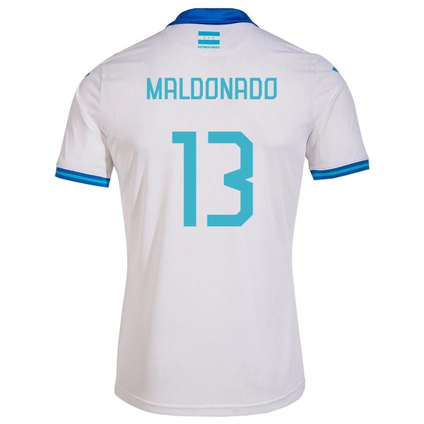 Niño Camiseta Honduras Edwin Maldonado #13 Blanco 1ª Equipación 24-26 La Camisa México