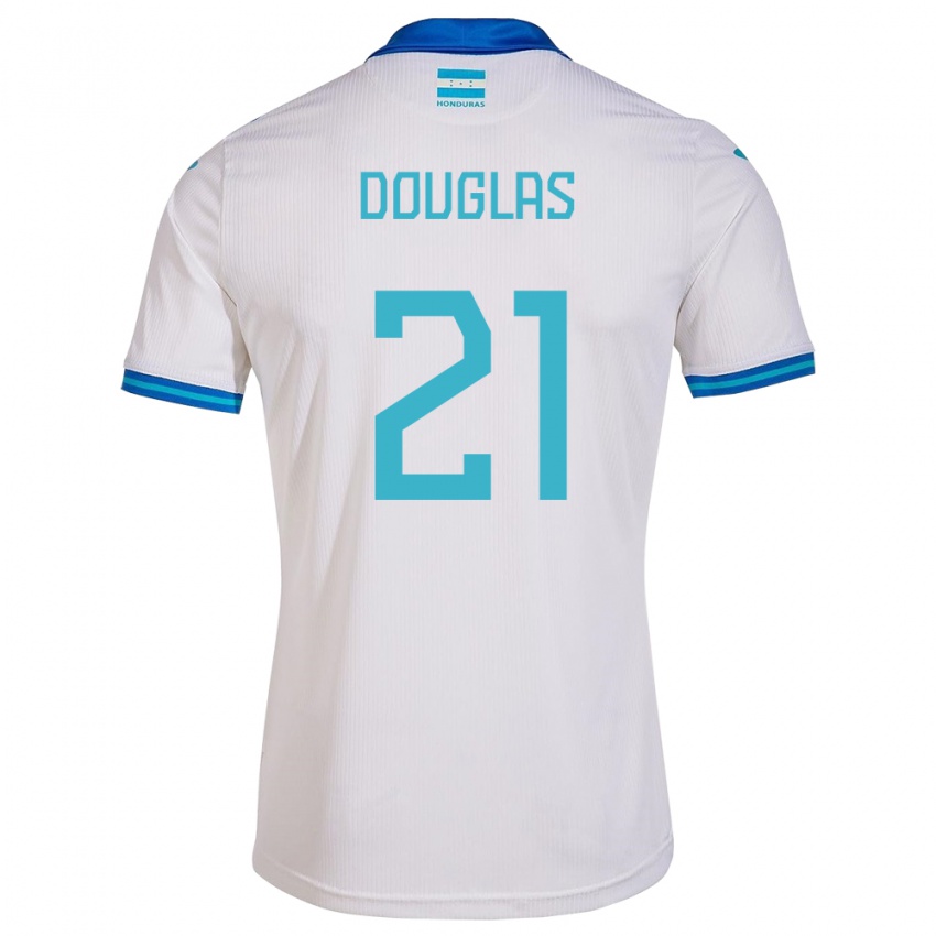 Niño Camiseta Honduras Douglas Martínez #21 Blanco 1ª Equipación 24-26 La Camisa México