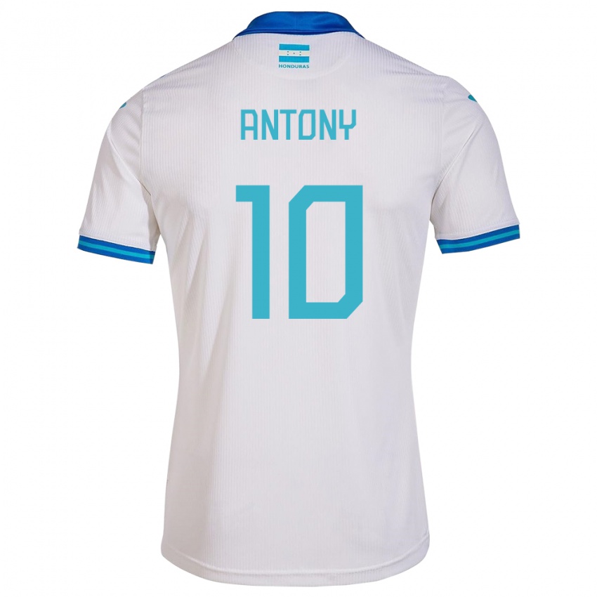 Niño Camiseta Honduras Antony García #10 Blanco 1ª Equipación 24-26 La Camisa México