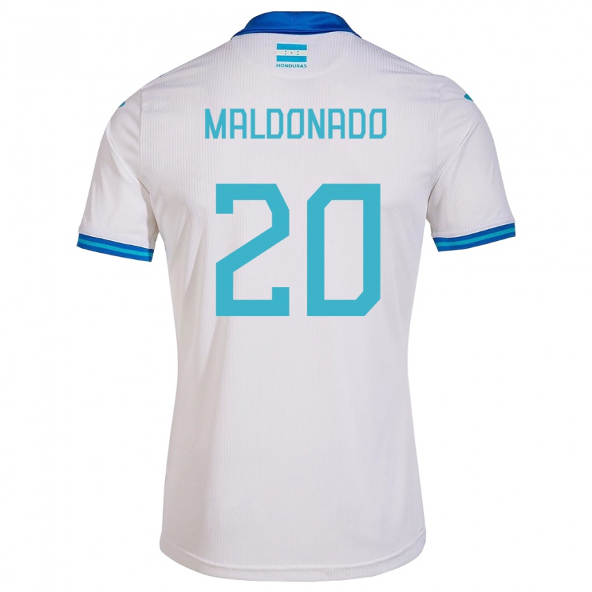 Niño Camiseta Honduras Alessandro Maldonado #20 Blanco 1ª Equipación 24-26 La Camisa México