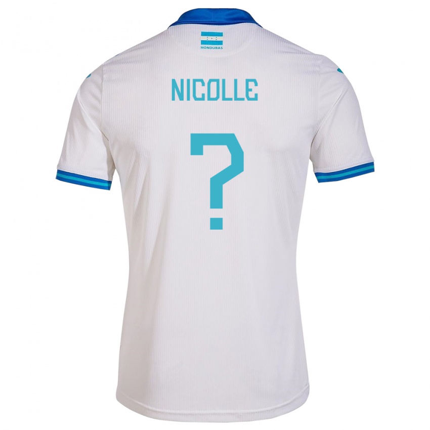 Niño Camiseta Honduras Nicolle García #0 Blanco 1ª Equipación 24-26 La Camisa México