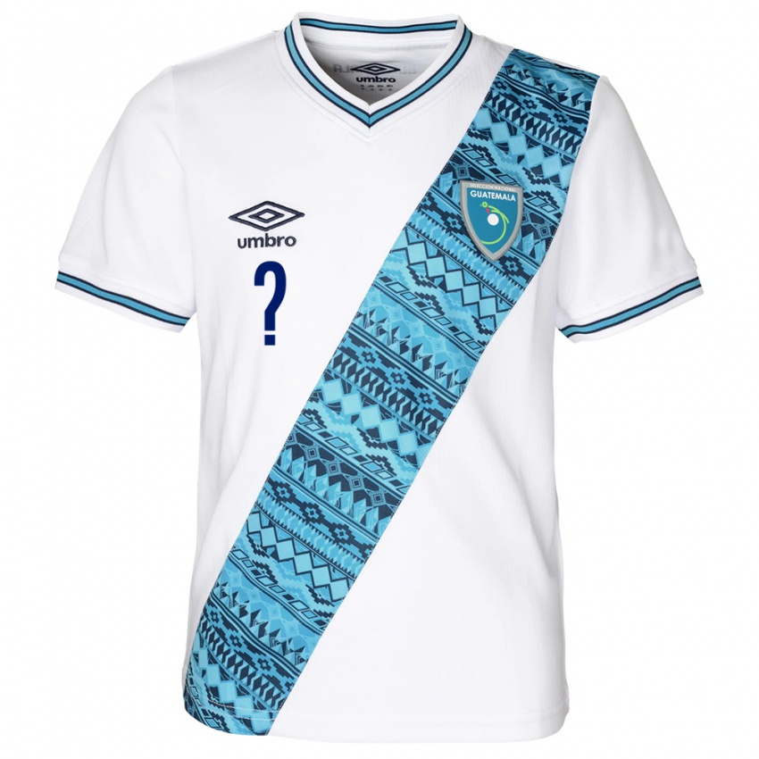 Niño Camiseta Guatemala Kellin Mayén #0 Blanco 1ª Equipación 24-26 La Camisa México