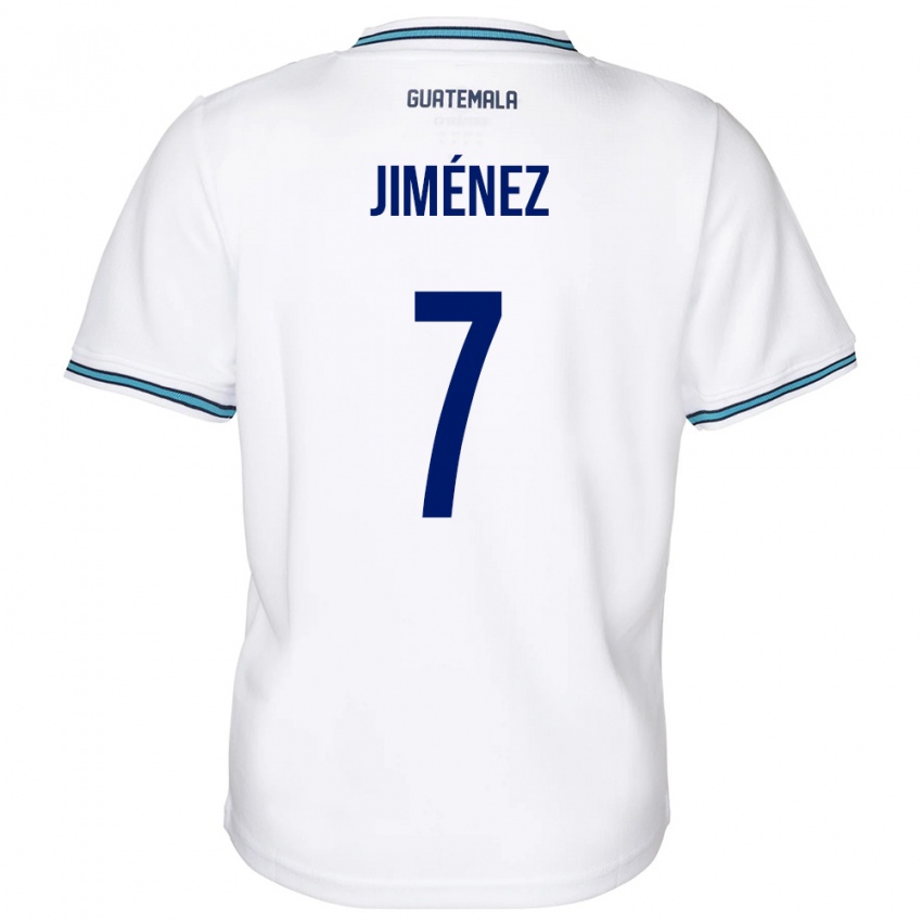 Niño Camiseta Guatemala Cristian Jiménez #7 Blanco 1ª Equipación 24-26 La Camisa México