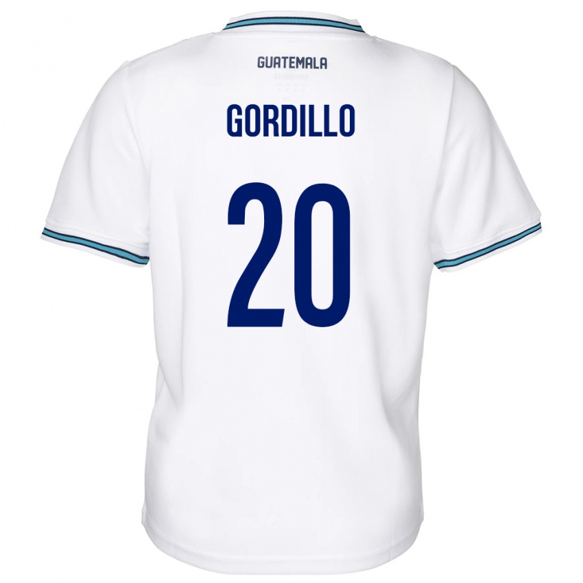 Niño Camiseta Guatemala Gerardo Gordillo #20 Blanco 1ª Equipación 24-26 La Camisa México