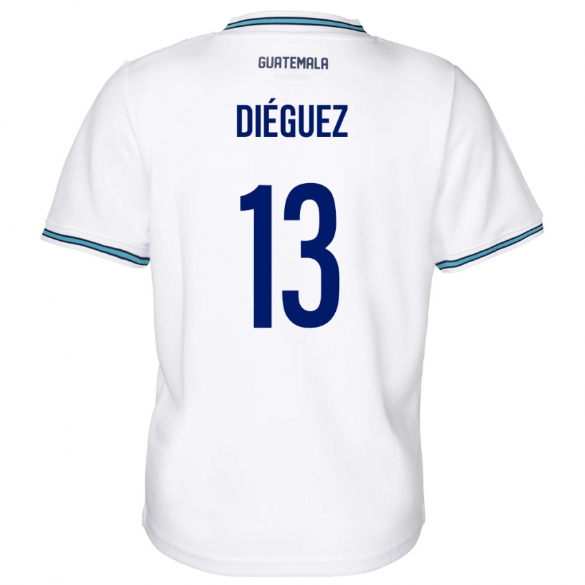 Niño Camiseta Guatemala Jonathan Diéguez #13 Blanco 1ª Equipación 24-26 La Camisa México