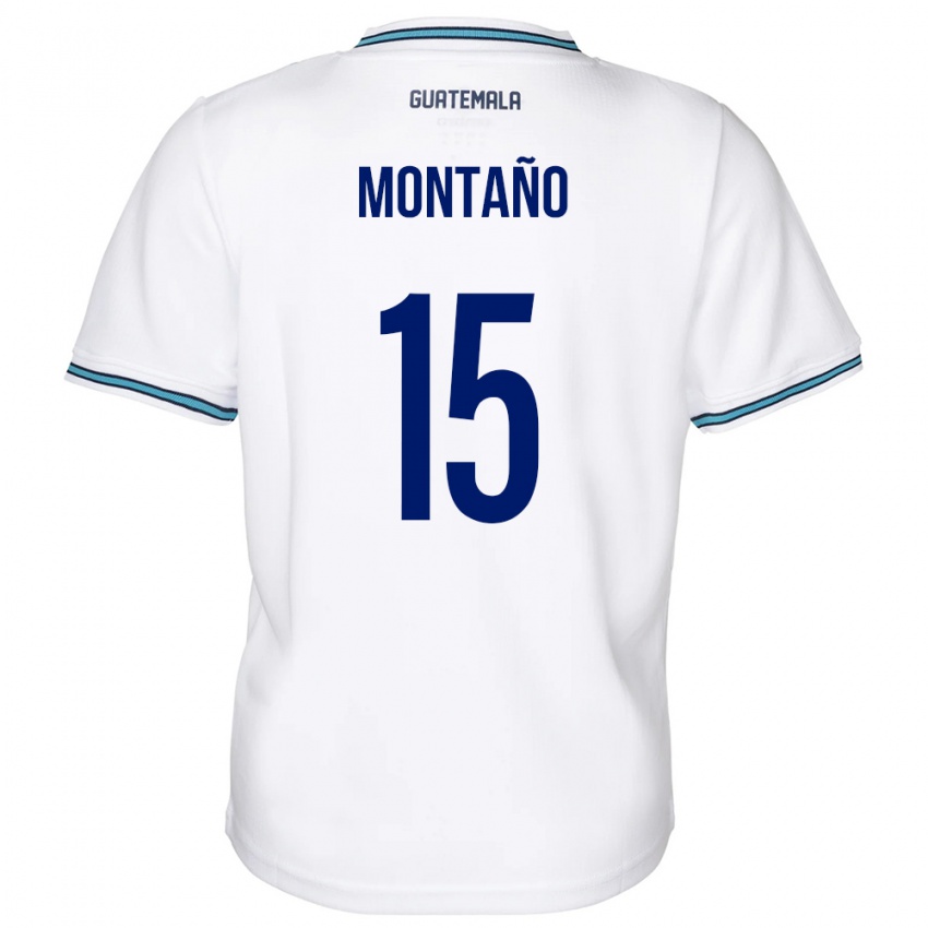 Niño Camiseta Guatemala Figo Montaño #15 Blanco 1ª Equipación 24-26 La Camisa México