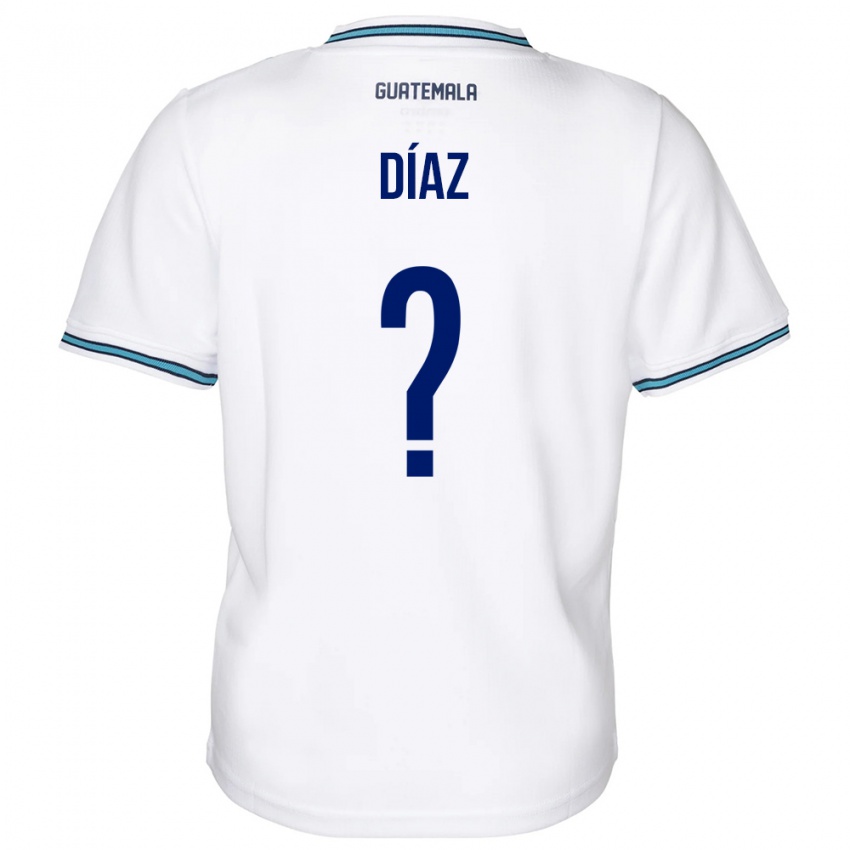 Niño Camiseta Guatemala Hendryck Díaz #0 Blanco 1ª Equipación 24-26 La Camisa México