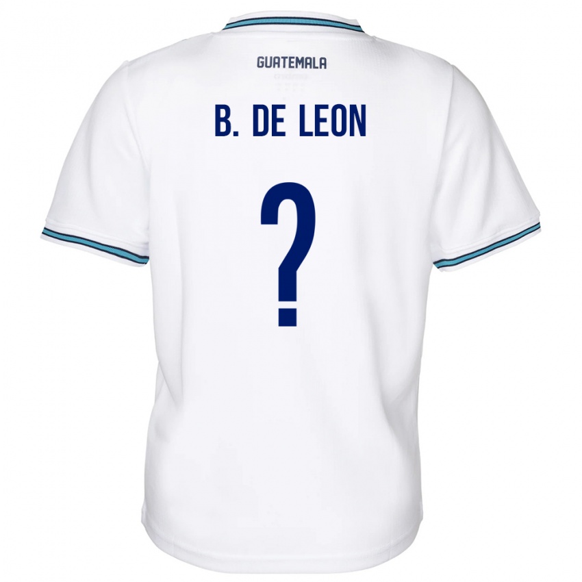 Niño Camiseta Guatemala Brandon De Leon #0 Blanco 1ª Equipación 24-26 La Camisa México