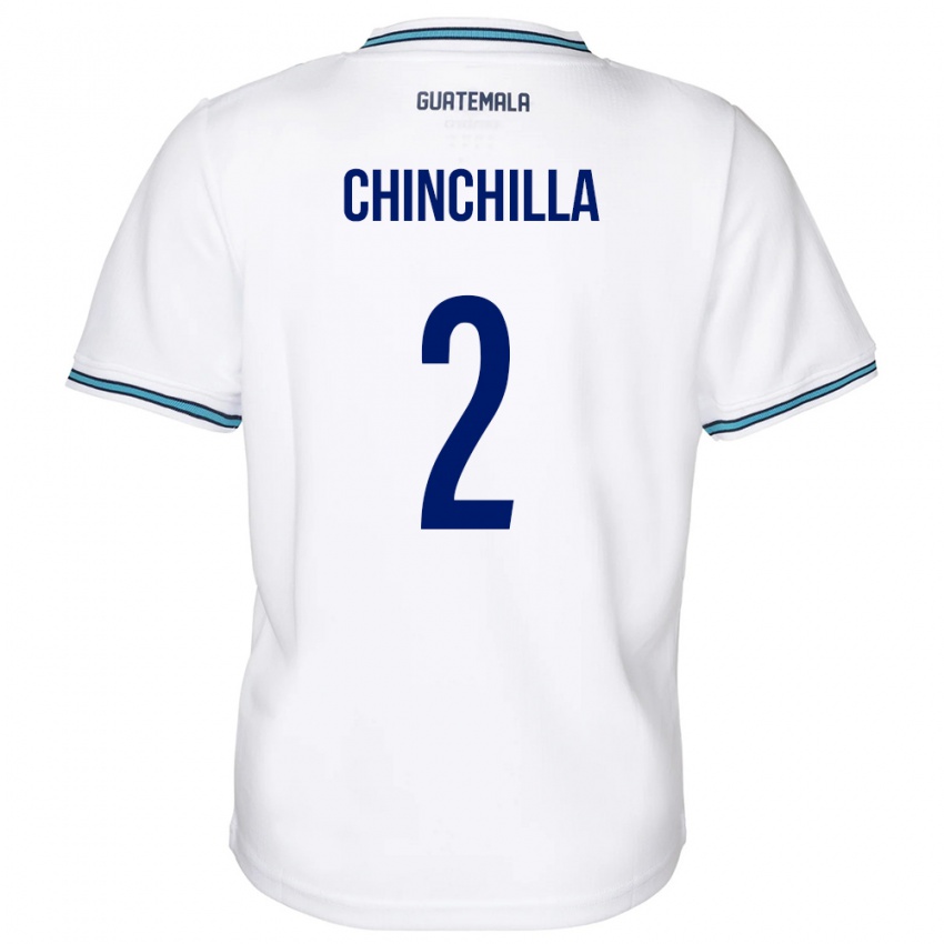 Niño Camiseta Guatemala Nicolás Chinchilla #2 Blanco 1ª Equipación 24-26 La Camisa México