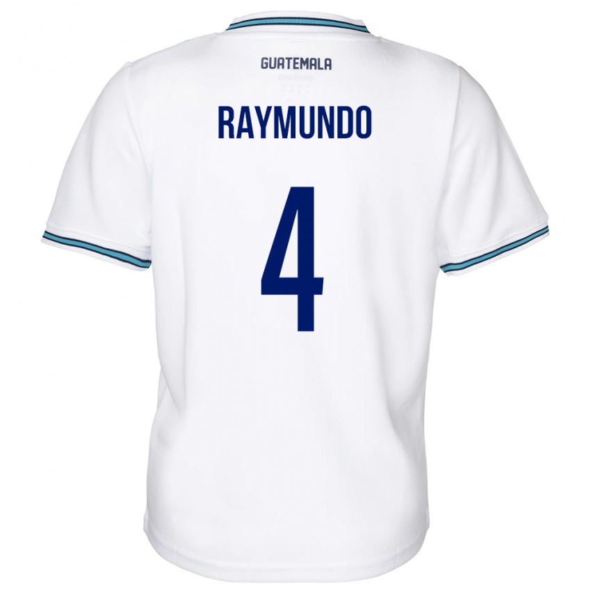 Niño Camiseta Guatemala Cristopher Raymundo #4 Blanco 1ª Equipación 24-26 La Camisa México