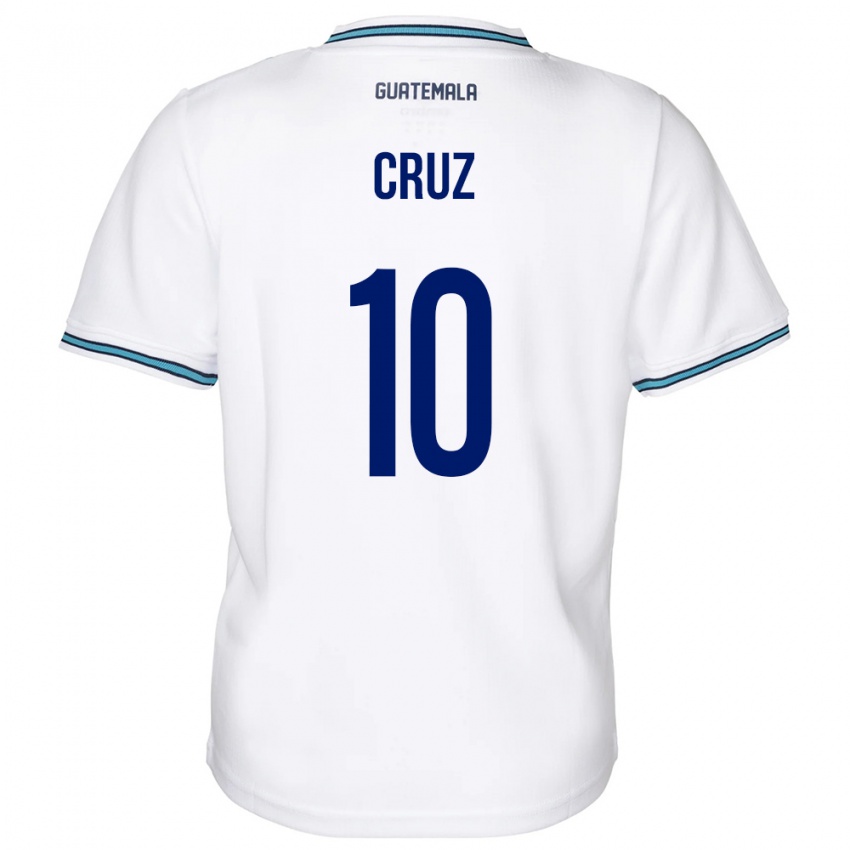 Niño Camiseta Guatemala Axel De La Cruz #10 Blanco 1ª Equipación 24-26 La Camisa México