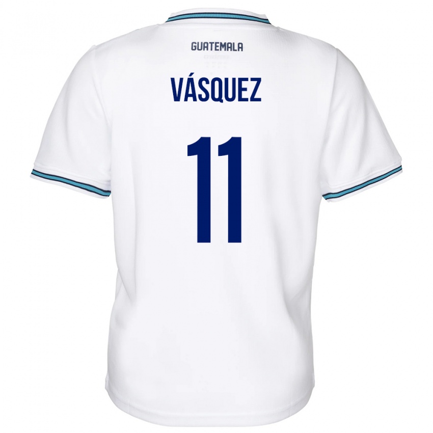 Niño Camiseta Guatemala Gabino Vásquez #11 Blanco 1ª Equipación 24-26 La Camisa México