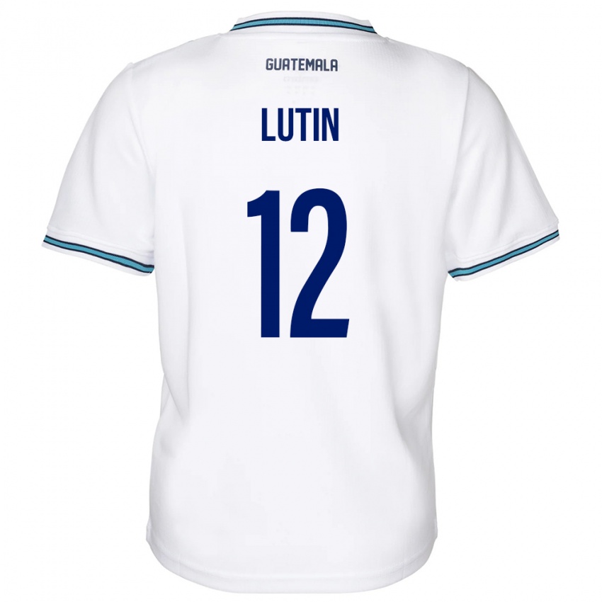 Niño Camiseta Guatemala John Lutin #12 Blanco 1ª Equipación 24-26 La Camisa México