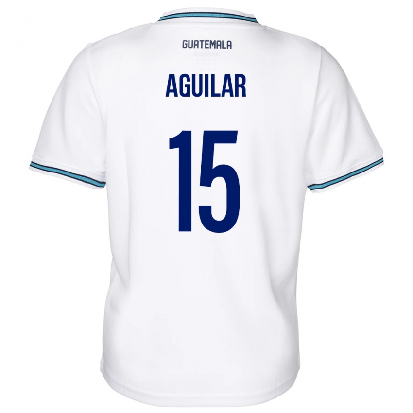 Niño Camiseta Guatemala Carlos Aguilar #15 Blanco 1ª Equipación 24-26 La Camisa México