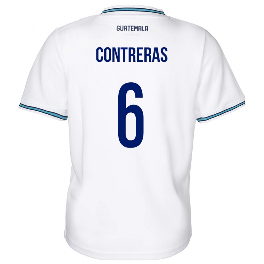 Niño Camiseta Guatemala María Contreras #6 Blanco 1ª Equipación 24-26 La Camisa México