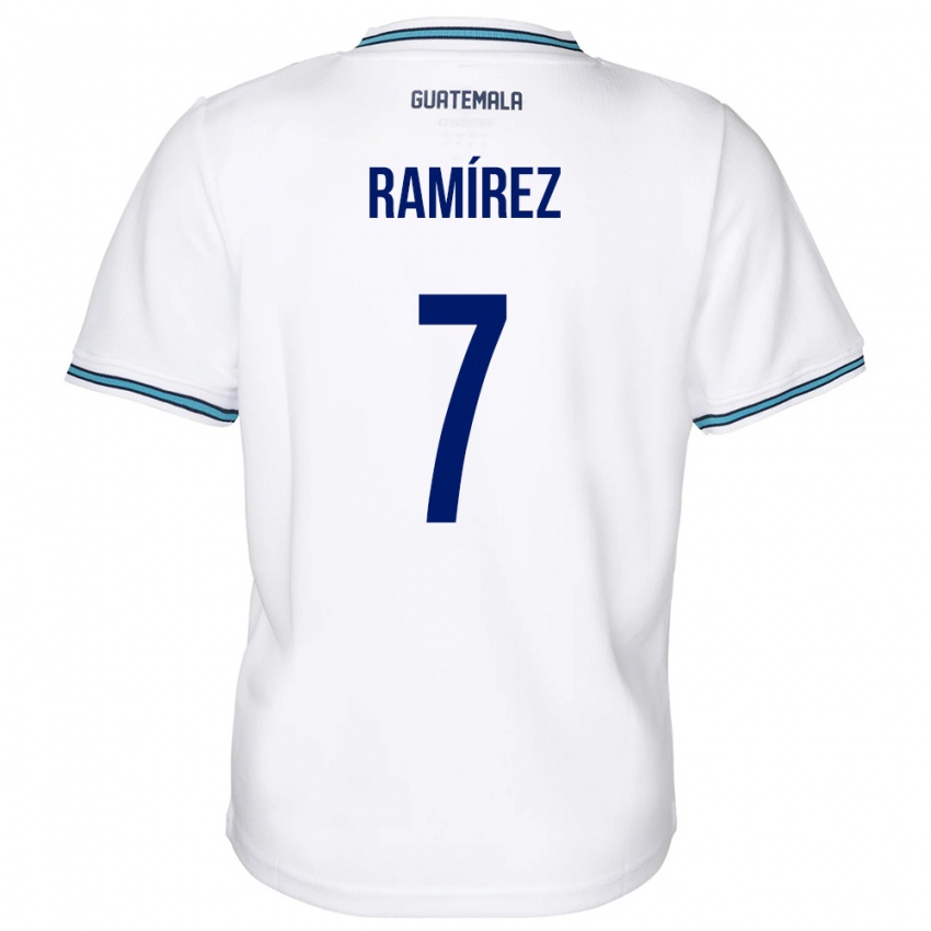 Niño Camiseta Guatemala Leslie Ramírez #7 Blanco 1ª Equipación 24-26 La Camisa México