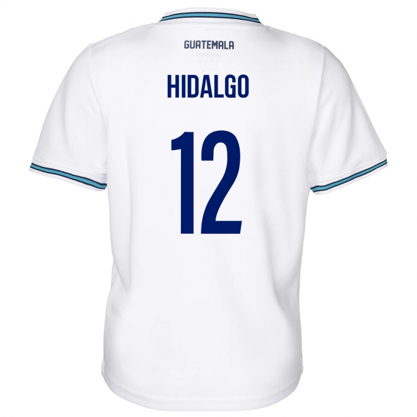 Niño Camiseta Guatemala Angie Hidalgo #12 Blanco 1ª Equipación 24-26 La Camisa México