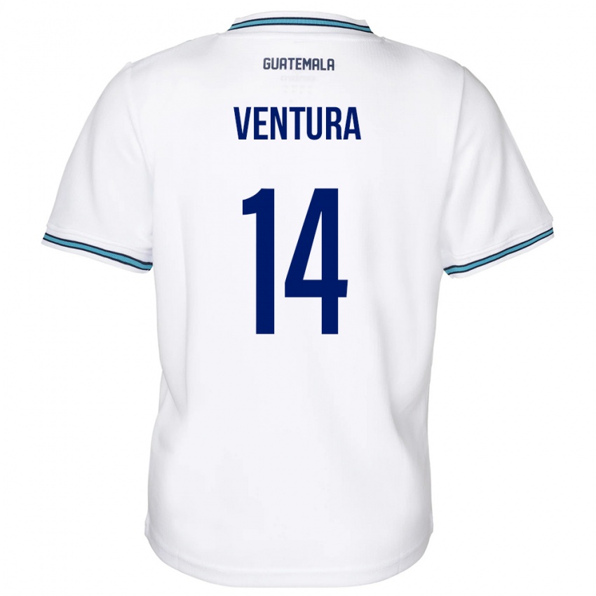 Niño Camiseta Guatemala Madelyn Ventura #14 Blanco 1ª Equipación 24-26 La Camisa México