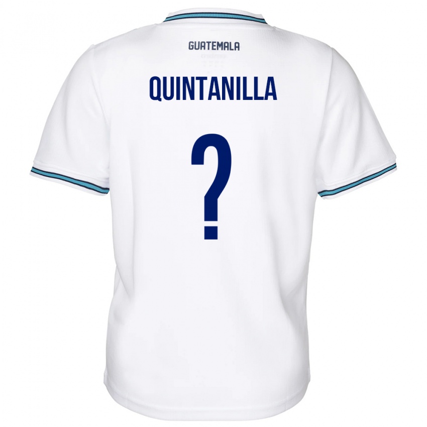 Niño Camiseta Guatemala Anayelli Quintanilla #0 Blanco 1ª Equipación 24-26 La Camisa México