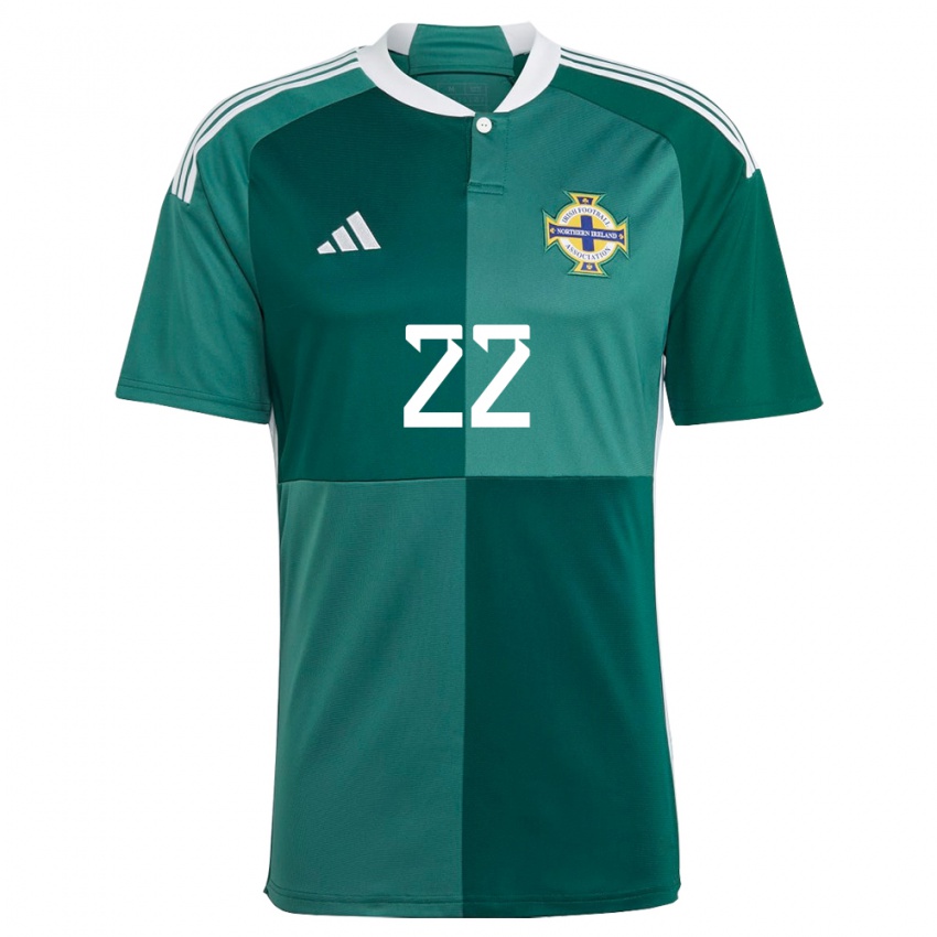 Niño Camiseta Irlanda Del Norte Abbie Magee #22 Verde 1ª Equipación 24-26 La Camisa México