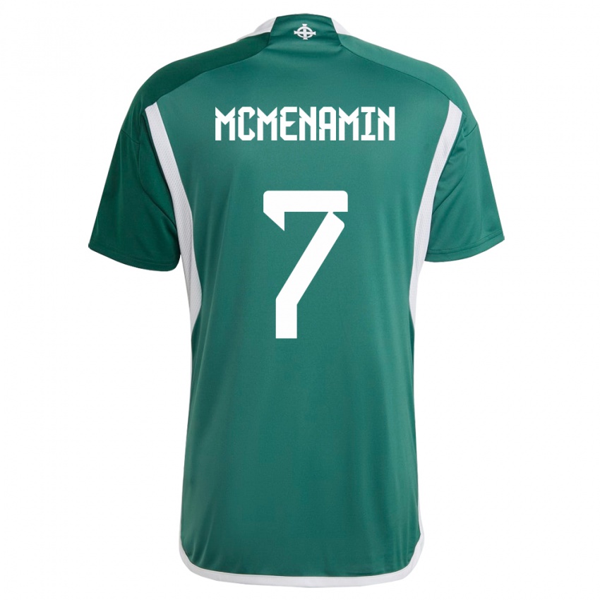 Niño Camiseta Irlanda Del Norte Conor Mcmenamin #7 Verde 1ª Equipación 24-26 La Camisa México