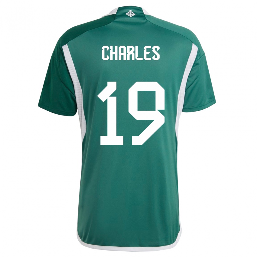 Niño Camiseta Irlanda Del Norte Shea Charles #19 Verde 1ª Equipación 24-26 La Camisa México