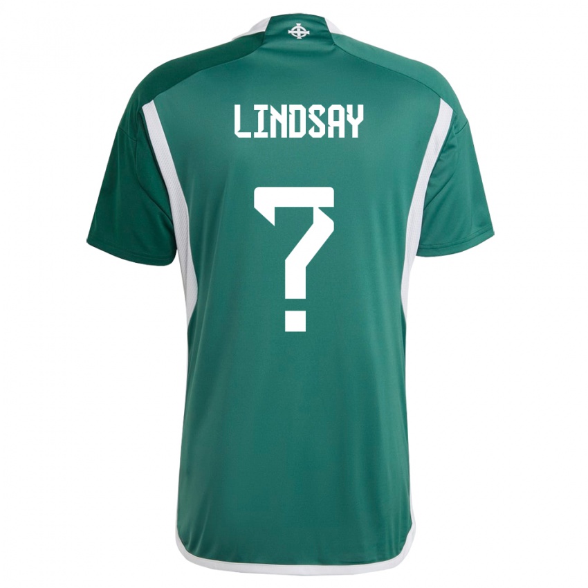 Niño Camiseta Irlanda Del Norte Charlie Lindsay #0 Verde 1ª Equipación 24-26 La Camisa México