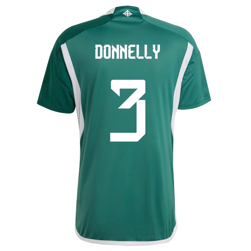 Niño Camiseta Irlanda Del Norte Aaron Donnelly #3 Verde 1ª Equipación 24-26 La Camisa México