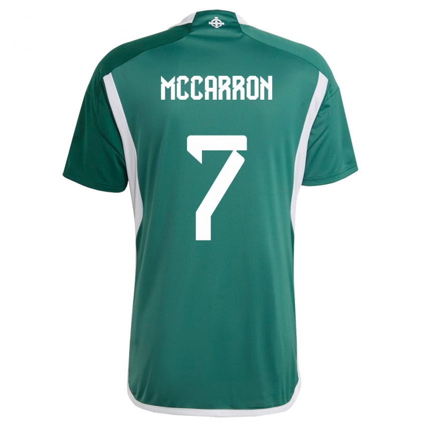 Niño Camiseta Irlanda Del Norte Chloe Mccarron #7 Verde 1ª Equipación 24-26 La Camisa México