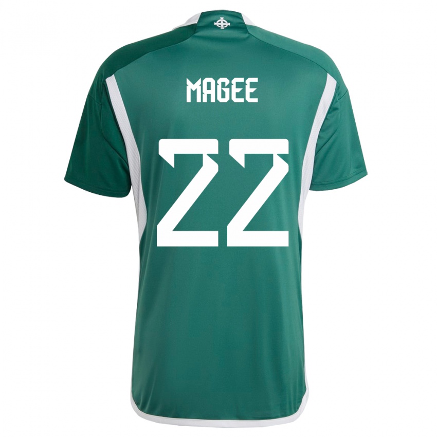 Niño Camiseta Irlanda Del Norte Abbie Magee #22 Verde 1ª Equipación 24-26 La Camisa México