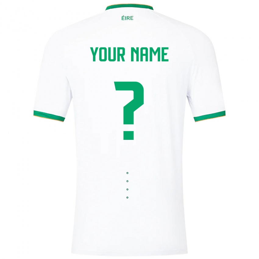 Niño Camiseta Irlanda Su Nombre #0 Blanco 2ª Equipación 24-26 La Camisa México