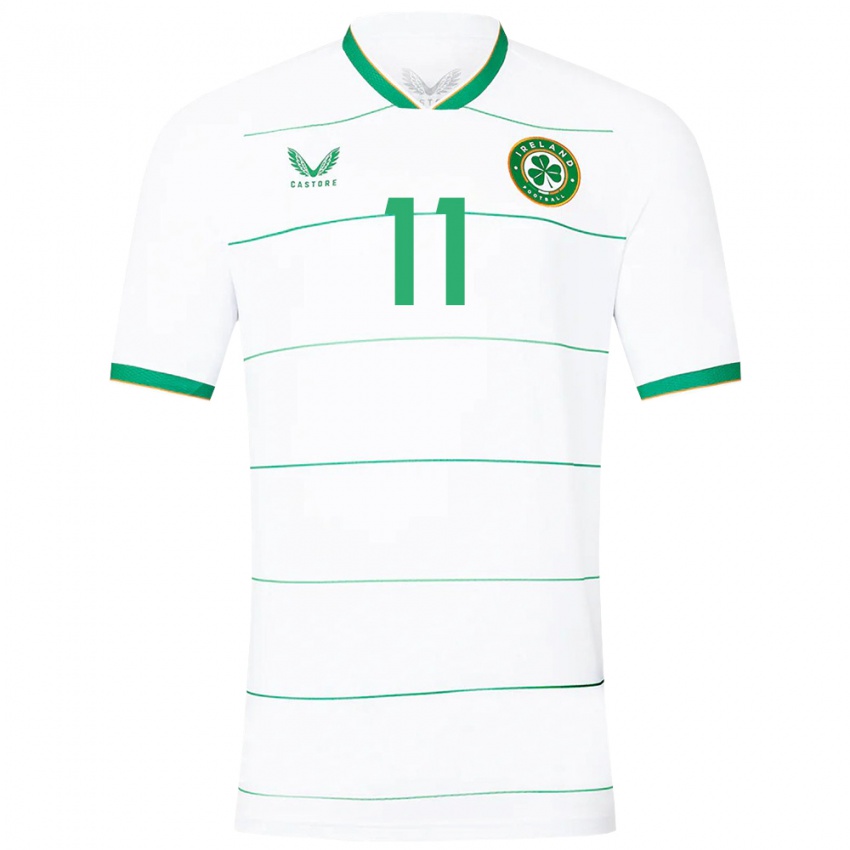 Niño Camiseta Irlanda Katie Mccabe #11 Blanco 2ª Equipación 24-26 La Camisa México