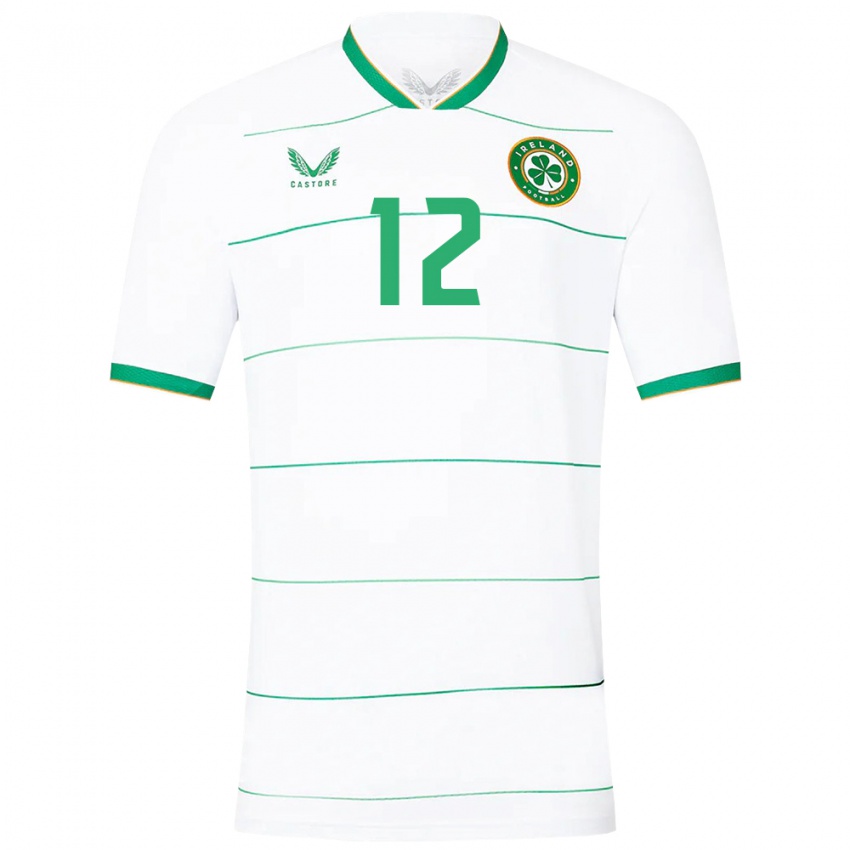 Niño Camiseta Irlanda Harry Nevin #12 Blanco 2ª Equipación 24-26 La Camisa México