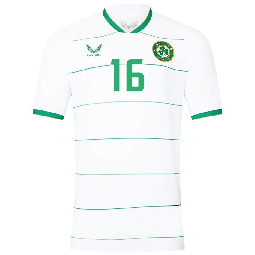 Niño Camiseta Irlanda Oisin Cooney #16 Blanco 2ª Equipación 24-26 La Camisa México