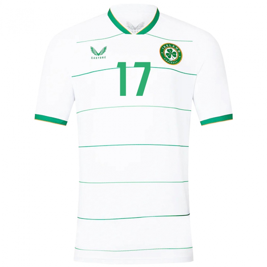 Niño Camiseta Irlanda Tom Lonergan #17 Blanco 2ª Equipación 24-26 La Camisa México