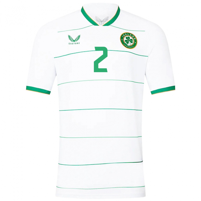 Niño Camiseta Irlanda Matt Doherty #2 Blanco 2ª Equipación 24-26 La Camisa México