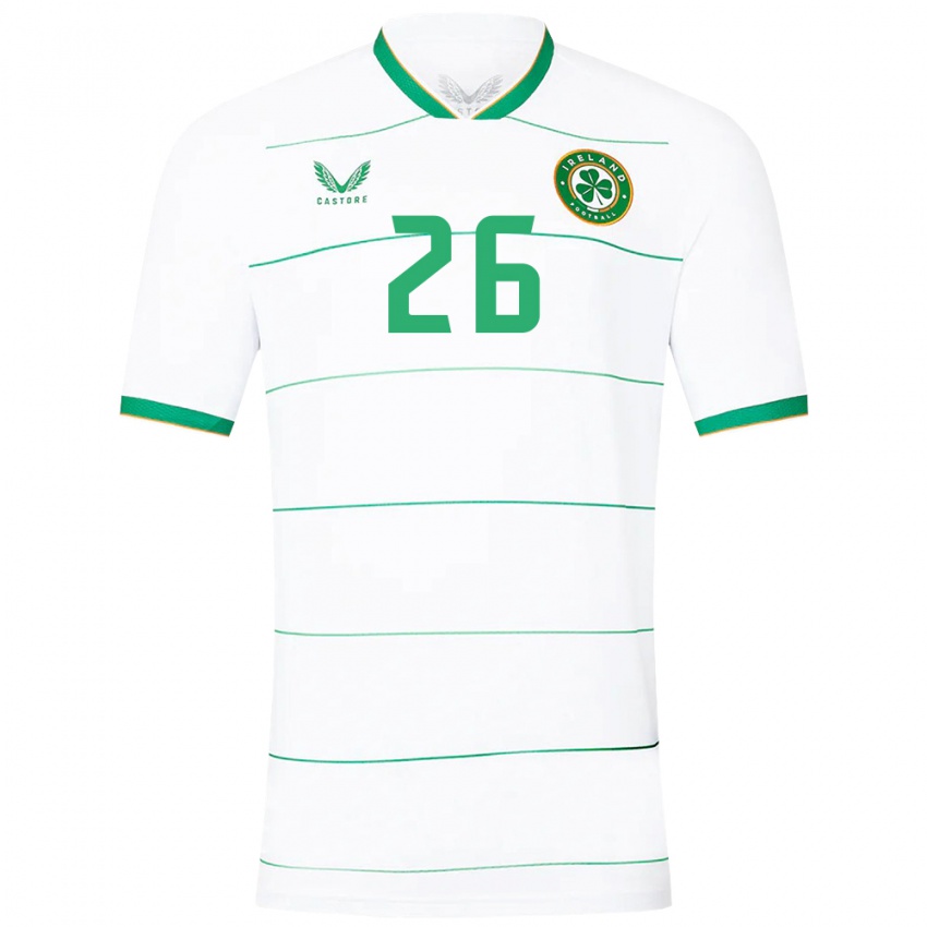 Niño Camiseta Irlanda Deborah-Anne De La Harpe #26 Blanco 2ª Equipación 24-26 La Camisa México