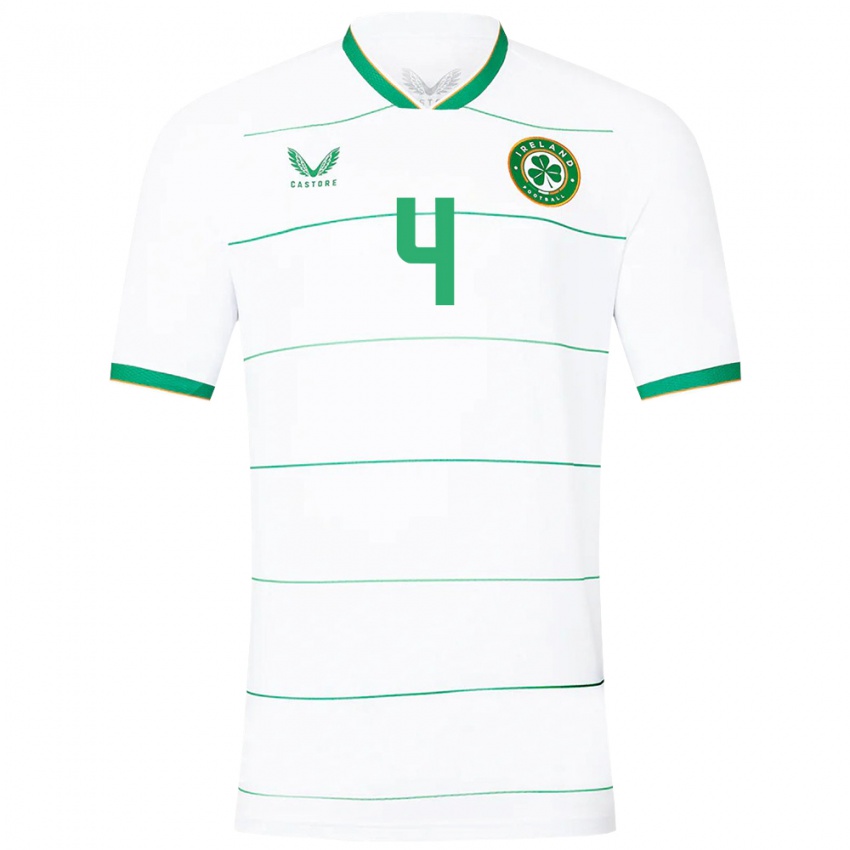 Niño Camiseta Irlanda Anselmo García Macnulty #4 Blanco 2ª Equipación 24-26 La Camisa México