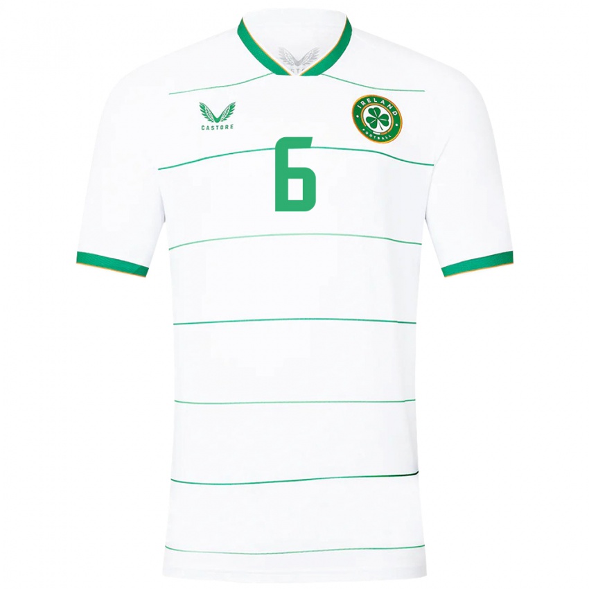 Niño Camiseta Irlanda Matthew Moore #6 Blanco 2ª Equipación 24-26 La Camisa México