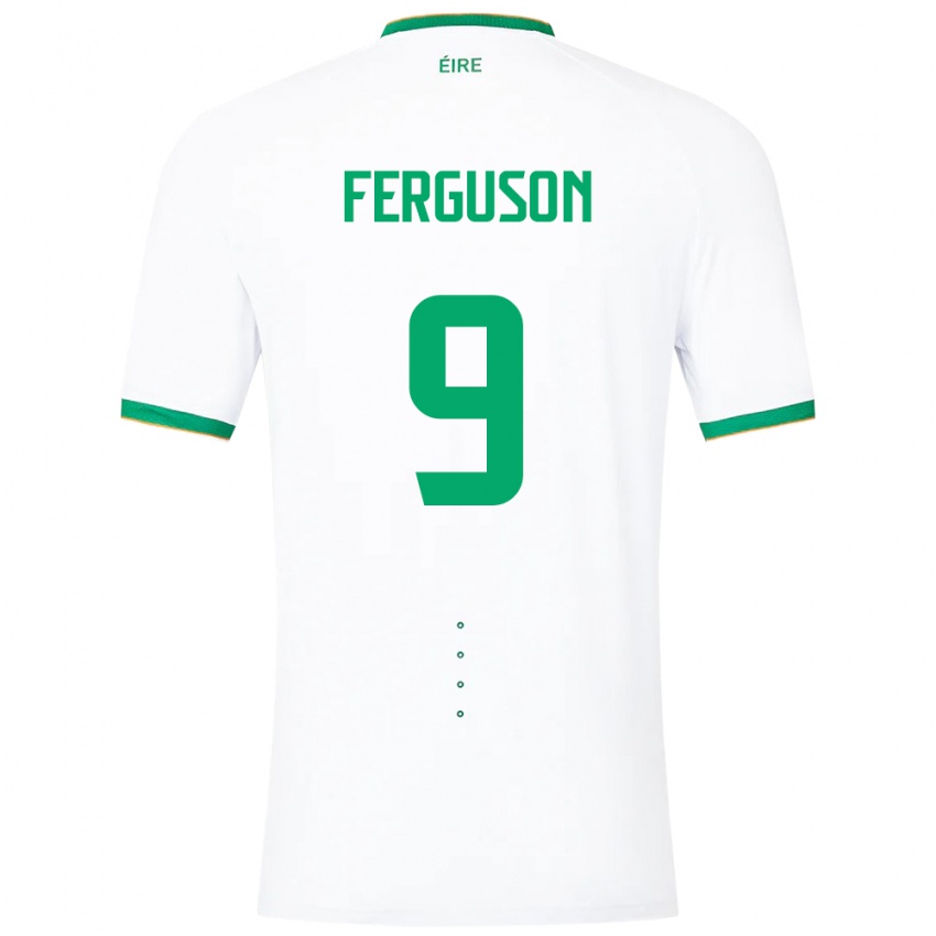 Niño Camiseta Irlanda Evan Ferguson #9 Blanco 2ª Equipación 24-26 La Camisa México