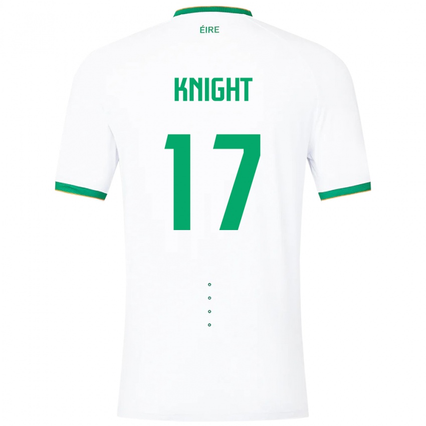 Niño Camiseta Irlanda Jason Knight #17 Blanco 2ª Equipación 24-26 La Camisa México