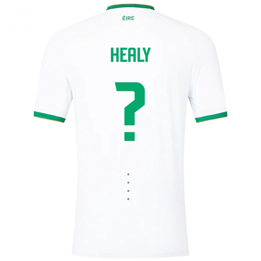 Niño Camiseta Irlanda Matthew Healy #0 Blanco 2ª Equipación 24-26 La Camisa México