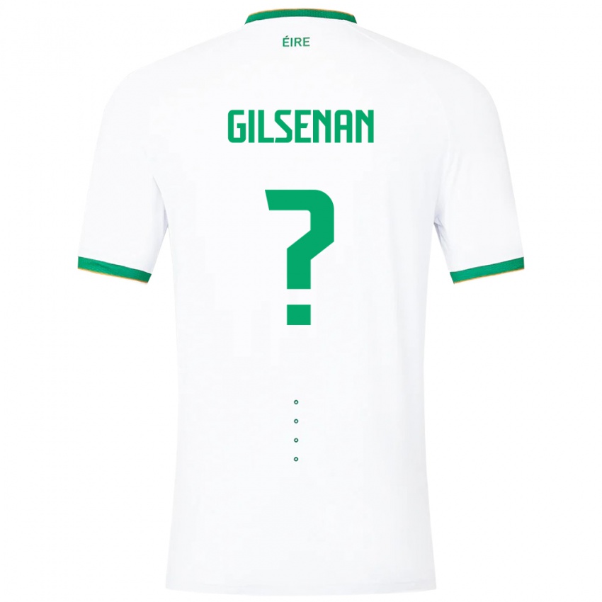 Niño Camiseta Irlanda Zak Gilsenan #0 Blanco 2ª Equipación 24-26 La Camisa México