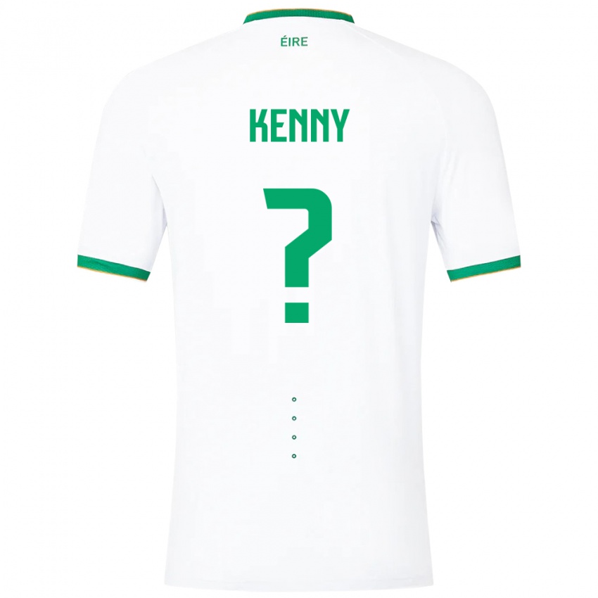 Niño Camiseta Irlanda Johnny Kenny #0 Blanco 2ª Equipación 24-26 La Camisa México