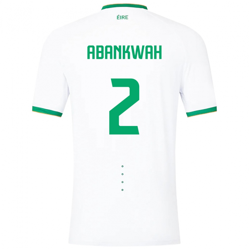 Niño Camiseta Irlanda James Abankwah #2 Blanco 2ª Equipación 24-26 La Camisa México