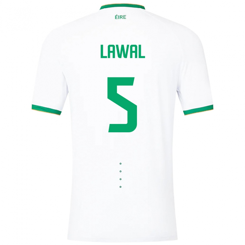 Niño Camiseta Irlanda Bosun Lawal #5 Blanco 2ª Equipación 24-26 La Camisa México