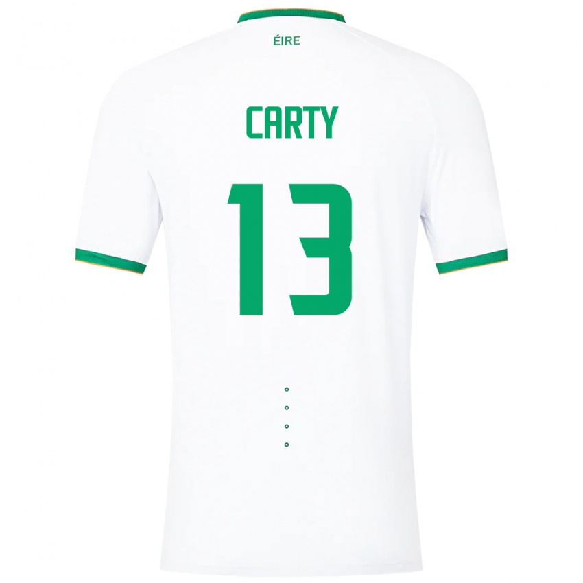 Niño Camiseta Irlanda Conor Carty #13 Blanco 2ª Equipación 24-26 La Camisa México