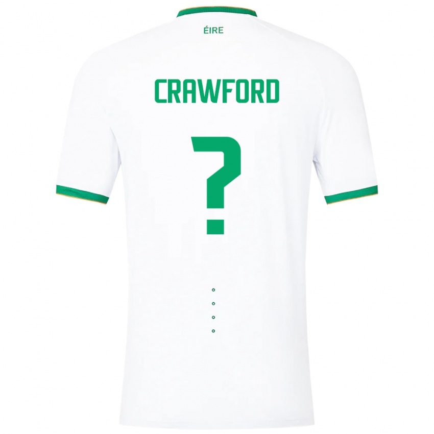 Niño Camiseta Irlanda James Crawford #0 Blanco 2ª Equipación 24-26 La Camisa México