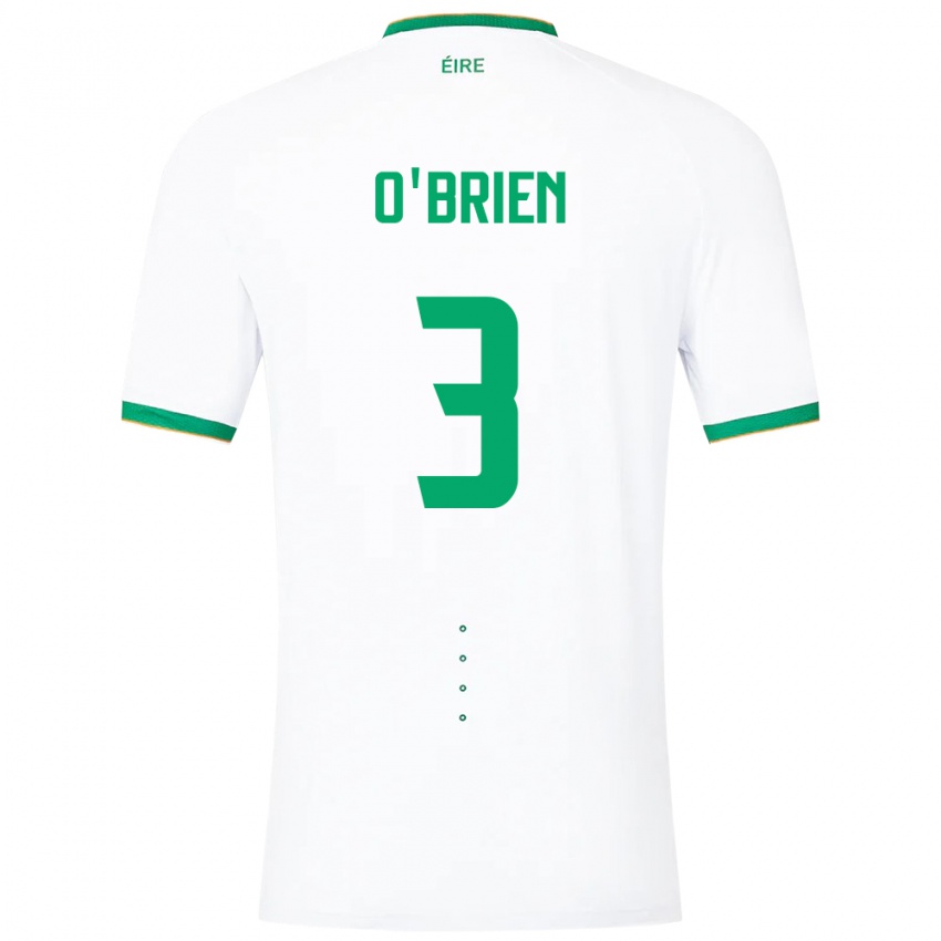 Niño Camiseta Irlanda Luke O'brien #3 Blanco 2ª Equipación 24-26 La Camisa México