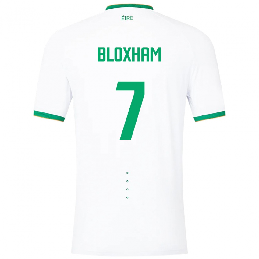 Niño Camiseta Irlanda Tom Bloxham #7 Blanco 2ª Equipación 24-26 La Camisa México